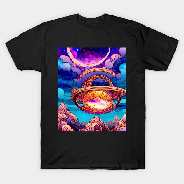 Abstract Cloudscape T-Shirt by Trip Tank